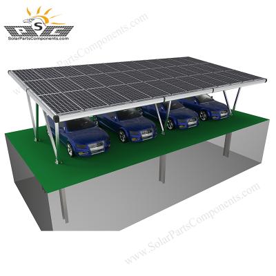 China Carpark Solar Easy Install Solar Carbon Steel System Waterproof Parking Rack Solar Powered System for sale