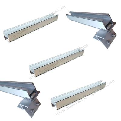 China AL 6005 - T5 Solar Panel Roof Rails Fixed Solar Panel Clamp Rail Solar Roof Rail Aluminum Bracket for sale