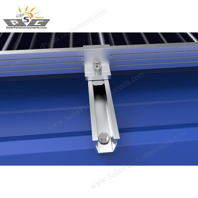 China AL 6005 - T5 Aluminum Solar Panel Mounting Roof Rail Racks Solar Panel Mounting Rail Installation Rails for sale