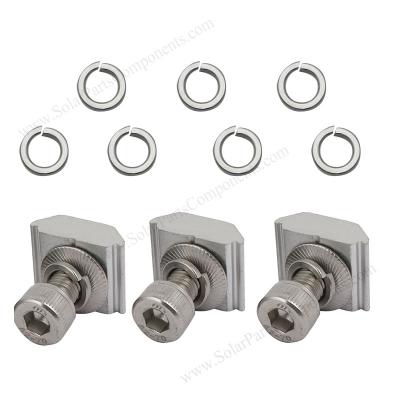 China Stainless Steel Solar Panel Mounting Bracket Gasket Spring Washer Fastener for Bolt and Nuts for sale