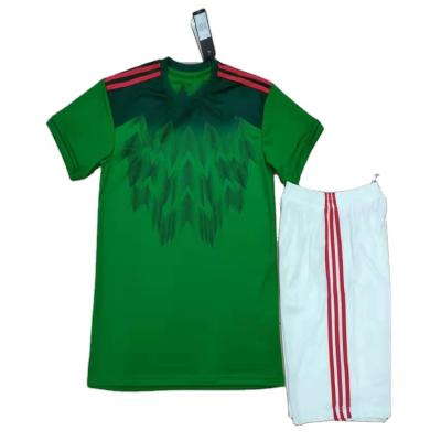 China 2022 Mexico Home Adult Children's Suit Children's Clothing 16~XXL Team Soccer Uniform Jersey Sets for sale