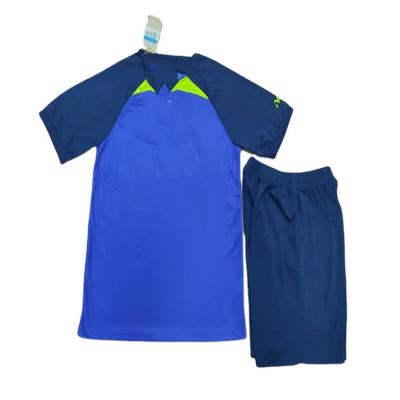 China Custom Made Children's Game Football Suit Training Suit Sets 22-23 Special Edition Rome Short Sleeve Primary School Students for sale