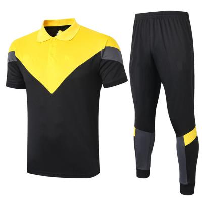 China Factory direct sales quick-drying 22 season short-sleeved training suit hotspur soccer polo pants Paris adult uniform for sale