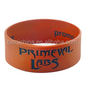 China Promotional Gifts Custom 1 Inch Silicone Wristbands for sale