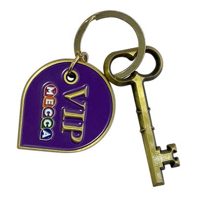 China Main Logo Decorations/Gifts/Accessories Metal Keychain With Painted Memorabilia Shape for sale