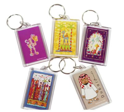 China Transparent Key Chain Photo Frame Acrylic Key Chain for sale