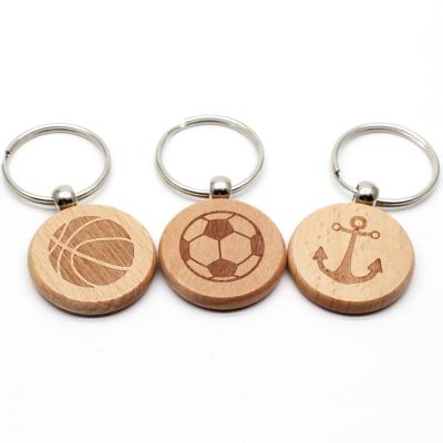 China Custom Wooden Log Key Chain for sale