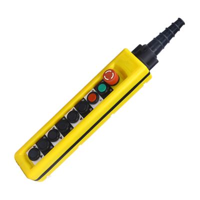 China Emergency Stop XAC Series Rainproof 8 Buttons Crane Push Button Switch Crane Pendant Control Station for sale