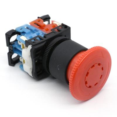 China IEHC AR22 Series Plastic High Quality Self-Latching 22mm Emergency Stop Latching Push Button Switch for sale