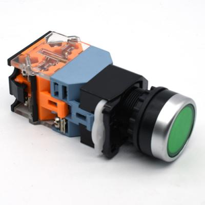 China Plastic iehc LA38 series best price led illuminated momentary / latching push button for sale