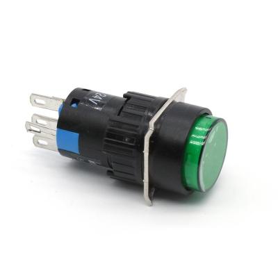 China IEHC LAY90 Series High Quality Plastic 16mm Illuminated Round Master Push Button Switch With LED Light for sale