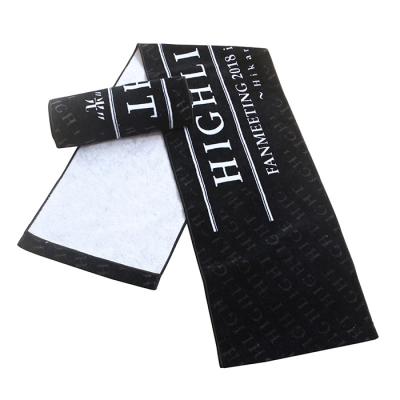 China Factory price 100% custom sustainable cotton printing slogan rally gym sport towel with logo for sale