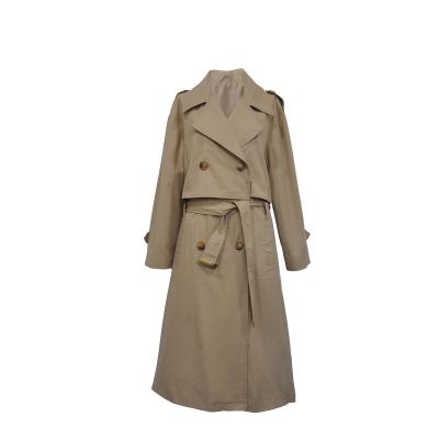 China Breathable Customized Women Overcoat Casual Trench Coats Autumn Coat Women Trench Coat for sale