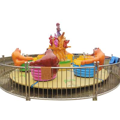 China Attraction Kids Love Amusement Park Equipment Family Rides Boonie Bears Spinning Coffee Cup Rides for sale