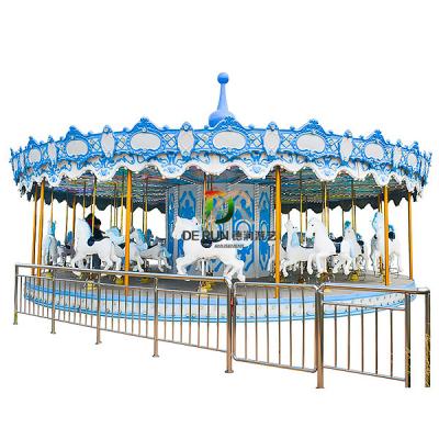 China New Design Carnival Fun Carousel Kiddie 36 Seats Deluxe Merry Go Round Rides For Sale for sale