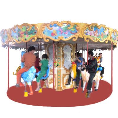 China exterior & interior video available! ! ! DERUN MONTE the sale of carousel horses, funny carousel ride on sale, electronic for sale