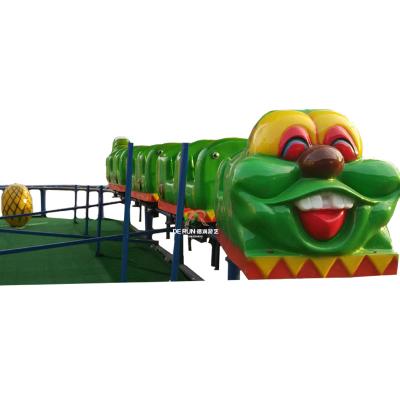 China exterior & Indoor Playground Amusement Rides Park Amusements Equipment Caterpillar Happy Train Worm Cheap Roller Coaster For Sale for sale