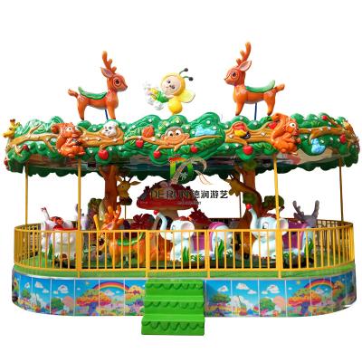 China Forest Rider Carousel Luxury Train Happy Farm Train Rides Funfair Kids Carnival Games Mini Rides On Sale for sale