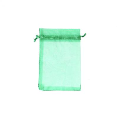 China Drawstring Pouches Mixed Color Organza Jewelry Sheer Pouch 100PCS 8x10cm for sale