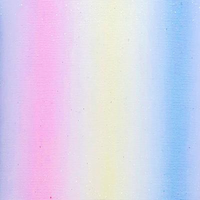 China 7.5CM Tulle Gradient Glitter 100% Sheer Polyester Printed Fabric For Stocking Costume And Girl's Dresses for sale