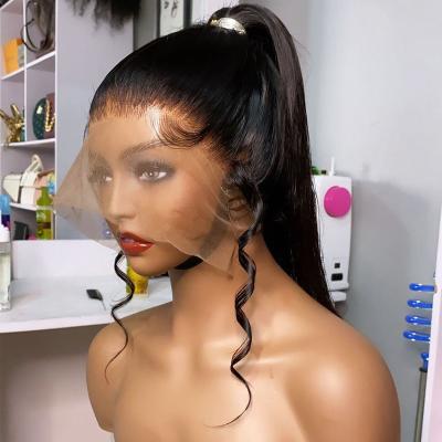 China Hd Lace Front Wig For Black Women 360 Lace Frontal Brazilian Straight Human Hair Wig Body Wave Cheap Wholesale Cheap Full Virgin for sale