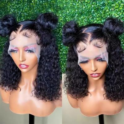 China Straight Short Curly Short Bob Wigs For Black Women,Party Lace Front Body Wave Delivery Human Hair Bob Wig Human Hair Lace Front 8-14 Inch Deep Wig for sale