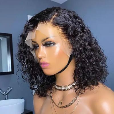 China Cheap Bob Human Hair Wig Hd Short Curly Curly Full Lace Front Wig Brazilian Virgin Brazilian Virgin Lace Front Wig Cheap Full Body Wave Hair For Black Women for sale