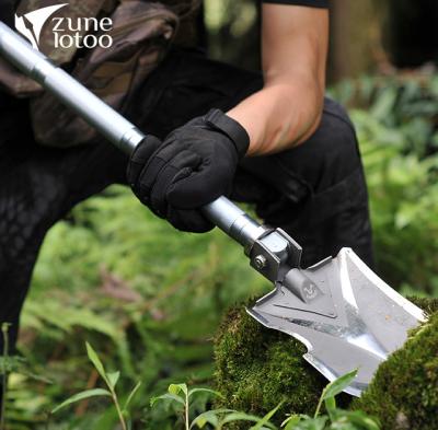 China Zune Lotoo Product Multifunctional Cool Camping Steel Shovel For Adventure Travel for sale