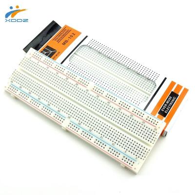 China 830 breadboard MB-102 165 55 10mm with 100% new and original quality 165 x 55 x 10mm for sale