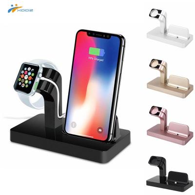 China For Apple Watch Cell Phone (for iPhone) XDDZ Factory 2 in 1 Multifunctional Design Charging Stand for Apple Watch and Cell Phone (for iPhone), for Stand Holder from iWatch for sale