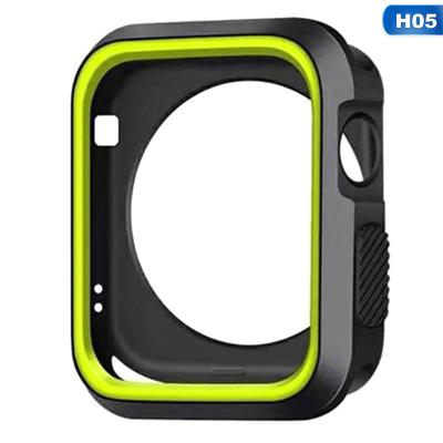 China XDDZ Silicon New Product For Apple Watch Accessory, For Apple Watch Dual Color Silicon Shockproof Protective Case For Series 1/2/3 for sale