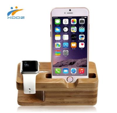 China XDDZ Flexible For Apple Watch Stand Dock Bamboo Charging Stand, Charging Stand For Apple Watch Stand With Retail Package for sale