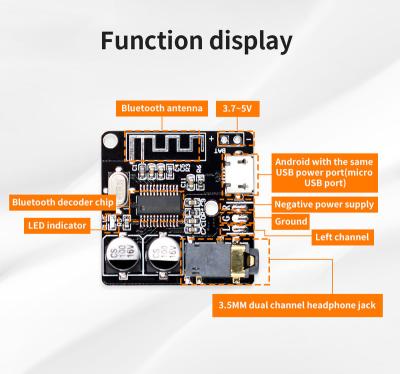 China VHM-314 panel receiver VHM-314 stereo music module 5.0 panel audio mp3 decoder lossless panel radio for sale