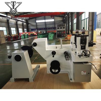 China Hotels Small XTF-220 Slitting Blade Metal Slitter Machine Aluminum Foil Rewinding Machine In China Baoji Xintai Machinery for sale