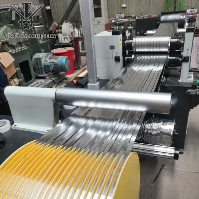 China Mini Metal Strip Narrow Width 450mm Galvanized Stainless Steel Coil Slitting Machine Unwinding Machine Steel Rewinding Machine for sale