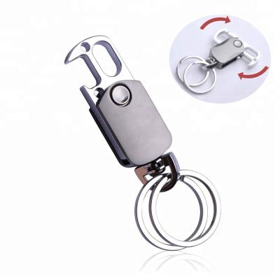 China Multifunctional Metal Design Spinner And Bottle Opener Metal Key Chain for sale