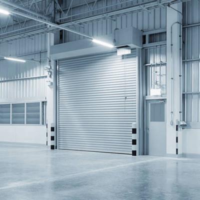 China Single Layer Motor Stainless Steel Roller Shutter Industrial External External Sectional Seal Garage Automatic Roller Shutter Door for sale