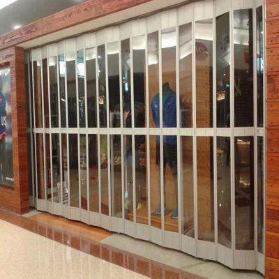 China Foshan Folding Sliding Door Bathroom PVC Waterproof Folding Doors for sale