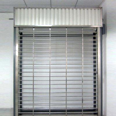 China Automatic or Manually Rolling Durable Stainless Steel Sliding Door Wholesale for sale