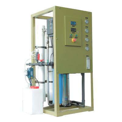 China Hotels Water Filter Reverse Osmosis Mobile Desalination System / Brackish Cost Machine Prices for sale