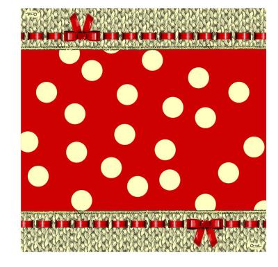 China Red Christmas Guest 20ct Printed Paper Napkin 33x33cm Size for sale