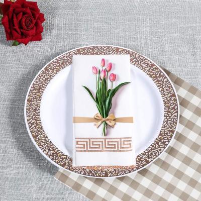 China Customized 1ply 12*17inch Airlaid Tablecloth Disposable for sale