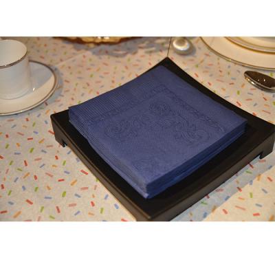 China ODM 10Ct Gold Foil Napkin , 40cm Premium Holiday Paper Napkins for sale