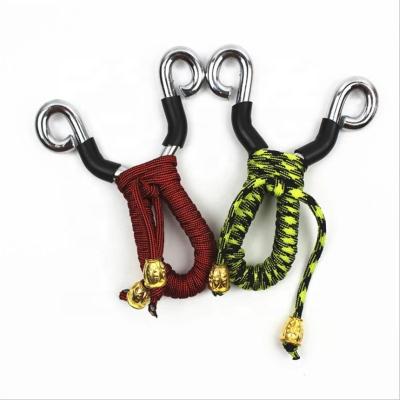 China Outdoor Slingshot Hunt Accessories Durable Powerful Aluminum Alloy Sling Hunting Shooting and Wooden Slingshot for sale