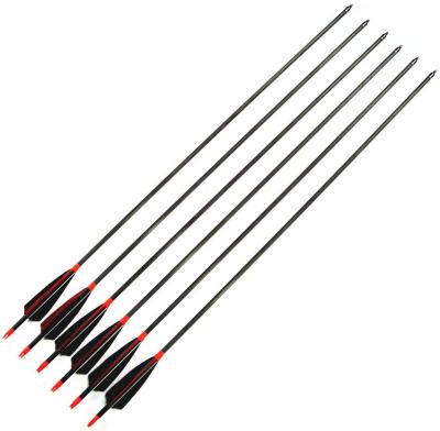 China Hunting 350 400 Professional 500 Spines 100% Pure Carbon Shaft Archery Arrow With Turkey Feather for sale