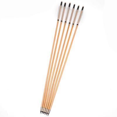 China Hunting 30 inch wooden arrows with turkey feather for sale