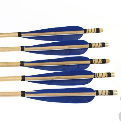 China 30-33inch Turkey Feather Hunting Hunting Bamboo Arrow Paddle Arrow For Bow for sale