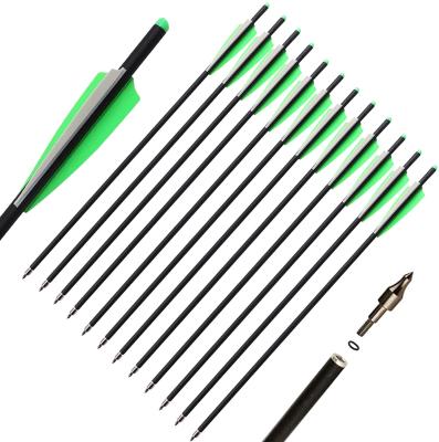 China DOG NOCK 20inch 8.8mm carbon shaft arrow archery crossbow mixed bolts with moon nock for sale