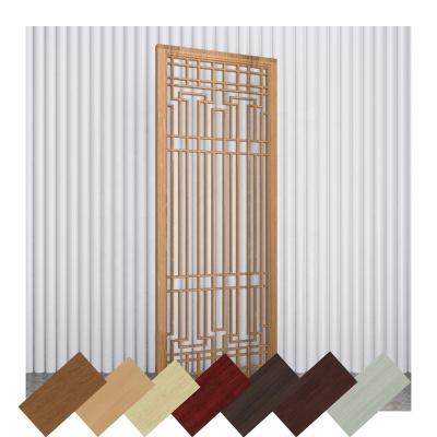 China Art Deco Modern Exterior Design Gold Plated Decorative Metal Screen Panels PVDF Color for sale