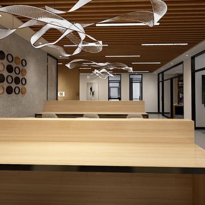 China Artistic Aluminum U Shaped Aluminum Ceiling Slat Ceiling Virtual Partition Ceilings for sale